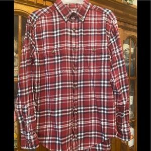 Men’s Small ShirtWorth Plaid Flannel Shirt